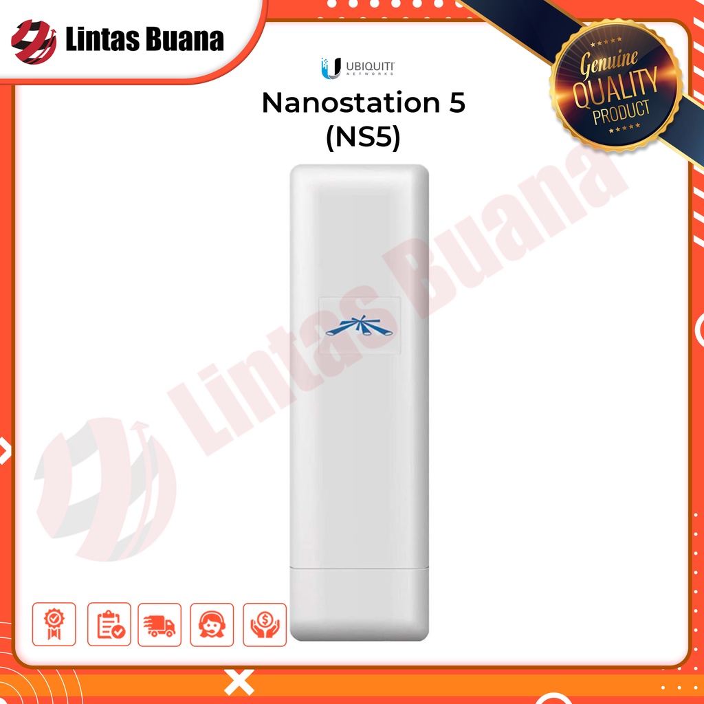 Ubiquiti Nanostation5 (NS5) 5GHz Indoor/Outdoor Dual-Polarity 14dBi CPE
