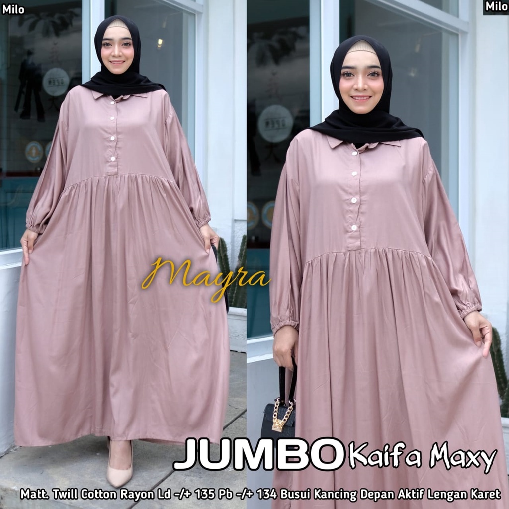 Baju GAMIS XXXXL LD 140 JUMBO Super PB 140 TOYOBO - BADAN GEMUK IBU HAMIL UKURAN BIG SIZE 298-kaifa milo