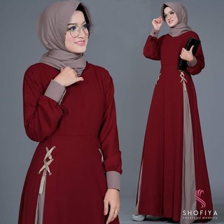 Model Baju  Gamis  Simple Terbaru  2021 2021  Wanita 