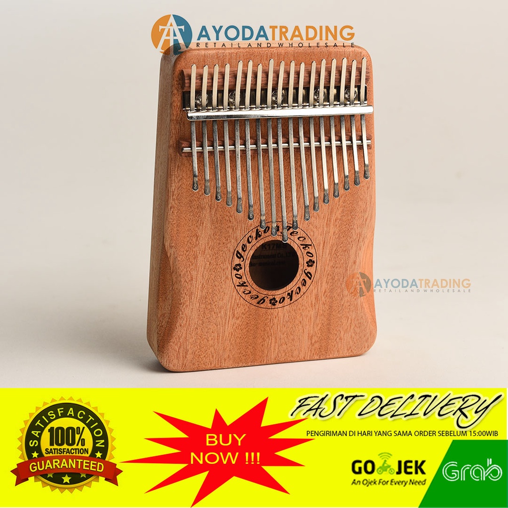 Gecko K17MS Original 17 key Aucoumea Wood