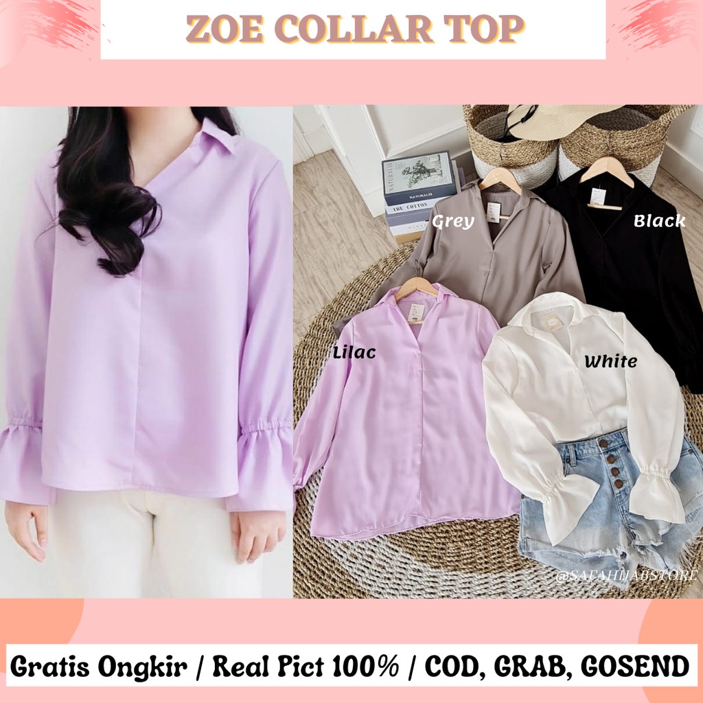 ZOE COLLAR TOP