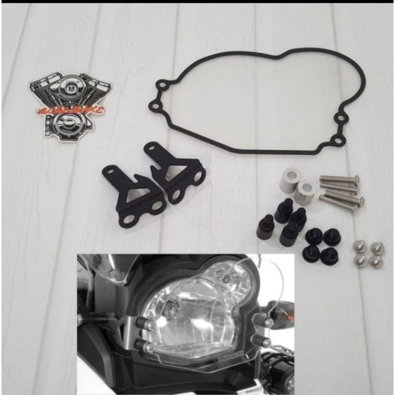 Protector lens headlight BMW G 650 GS pelindung lampu BMW G 650 GS