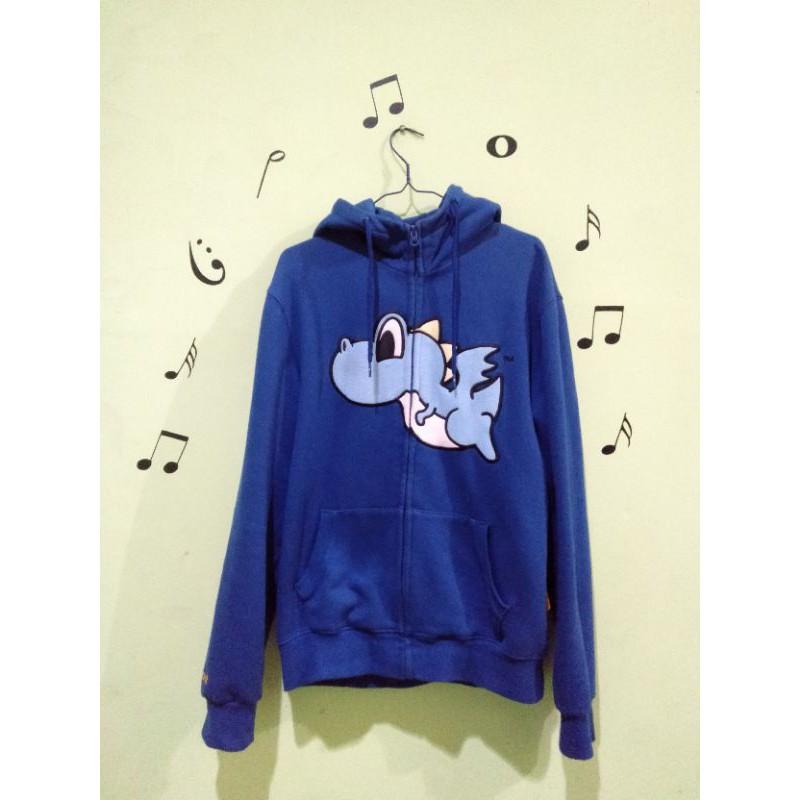 Pancoat Baby Dragon Navy Hoodie Zipper