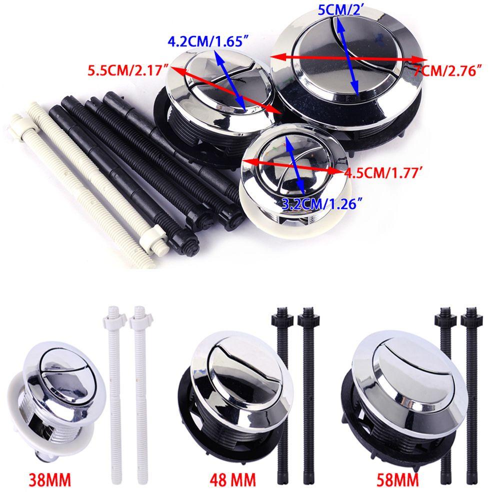 Suyo Alat Siram Tombol Tangki Air Commode Button Cistern Lid Rod Plastic Dual Flush