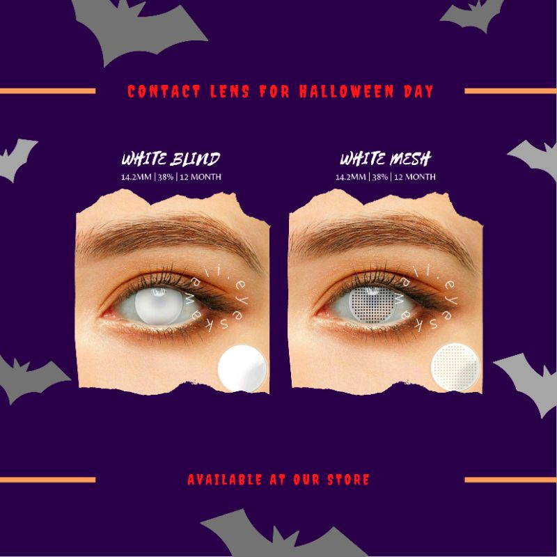 Softlens Putih / Softlens Hantu / Softlens Halloween