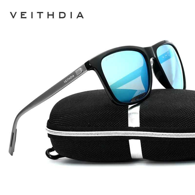 Grab Medan Kacamata Retro UV Polarized Sunglasses kaca mata Veithdia 6108