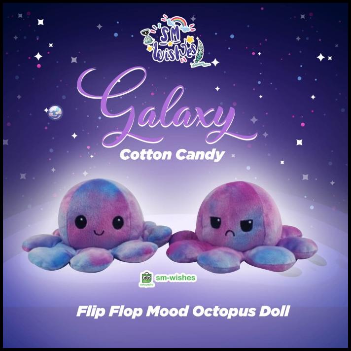 Rainbow Series Boneka Gurita Bolak-Balik Ganti Mood Pelangi