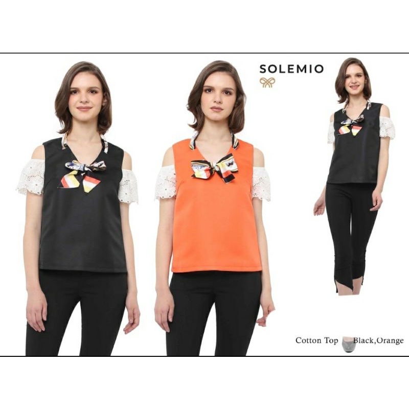 Blus Pundak Lubang tangan katun bordir