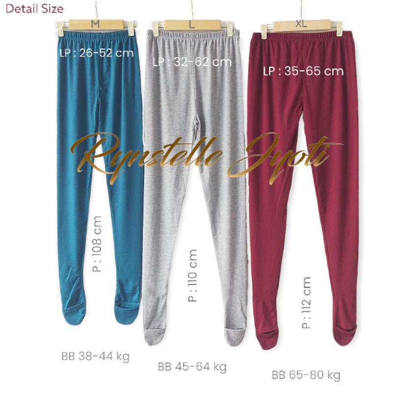 Legging Wudhu Kaos Soft Rayon Premium Rynstelle