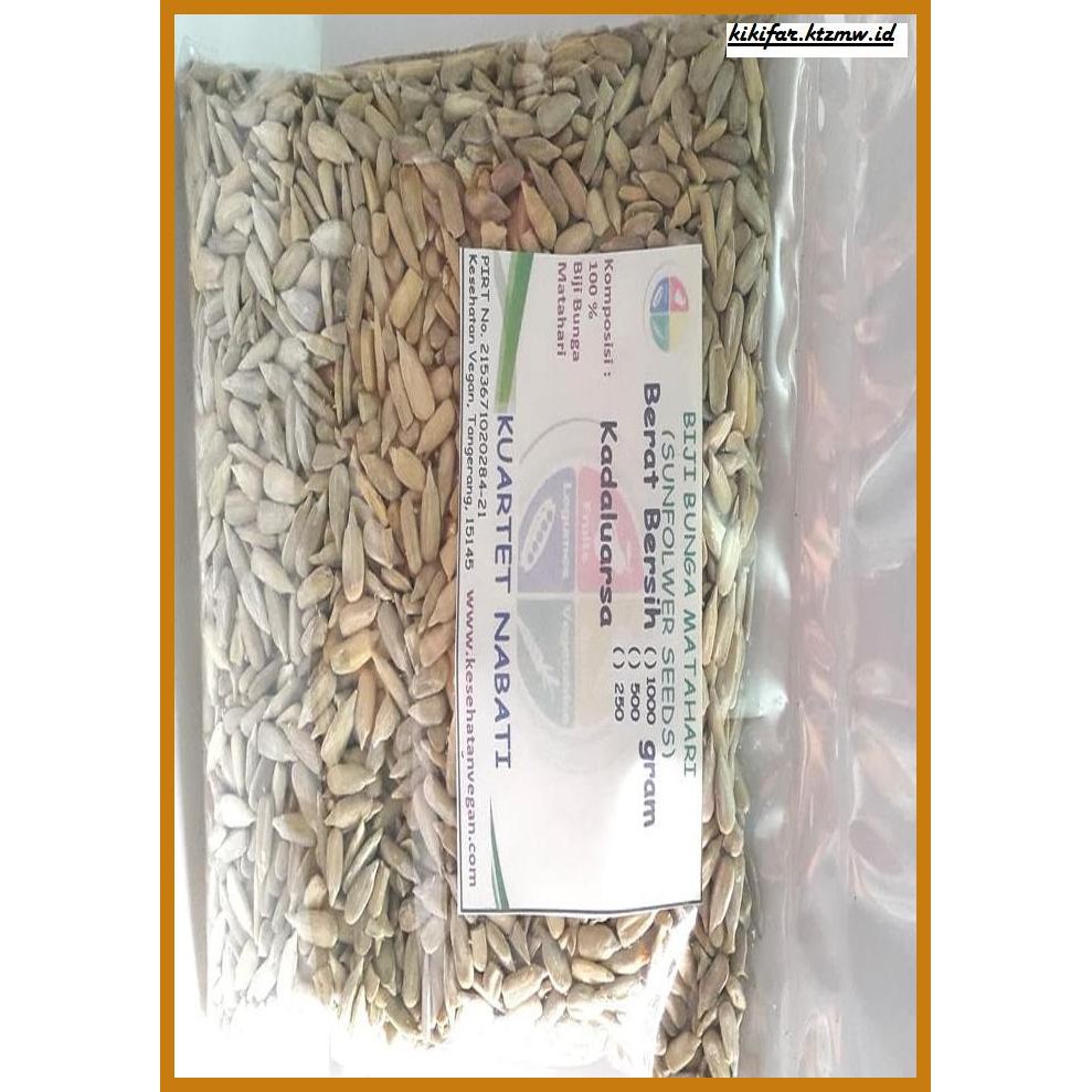 

GNIREKDOOF- 1000GR SUNFLOWER SEED / BIJI BUNGA MATAHARI MENTAH -ORIGINAL.