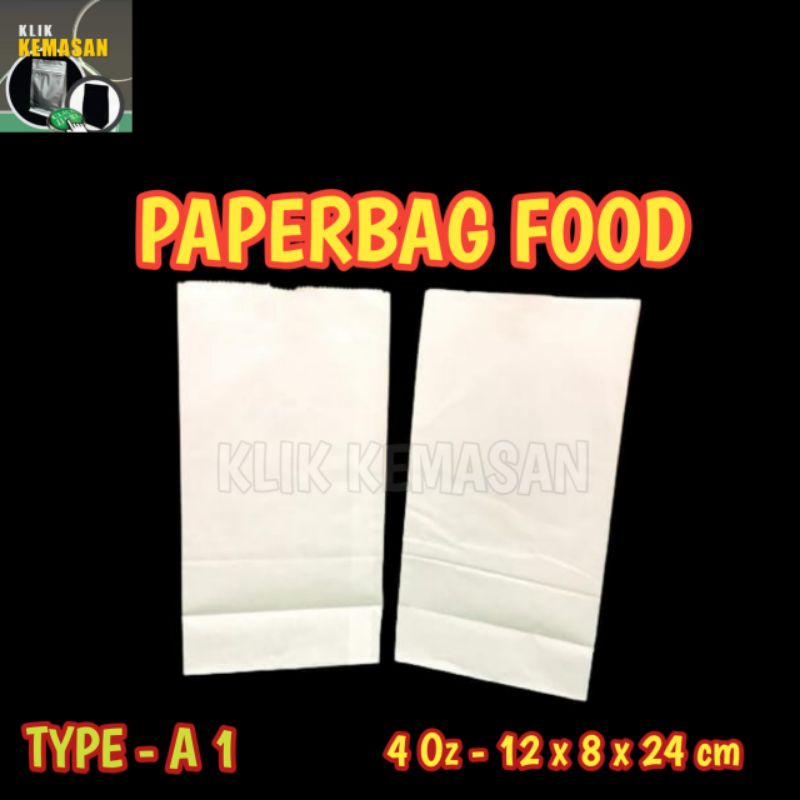 

PAPERBAG FOOD 4 OZ PUTIH KANTONG MAKANAN TAS KERTAS PAPERBAG BURGER