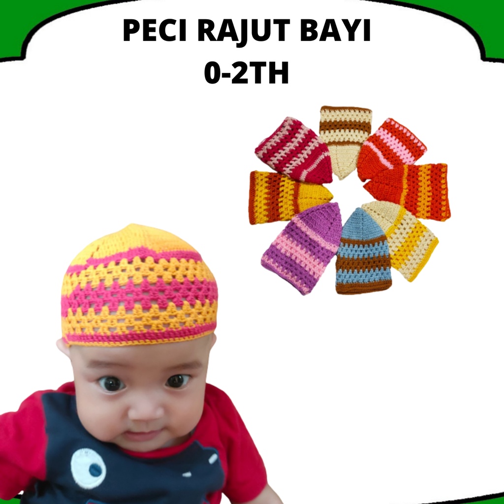 Peci Bayi 0-2 Tahun Peci Rajut Bayi Berkualitas