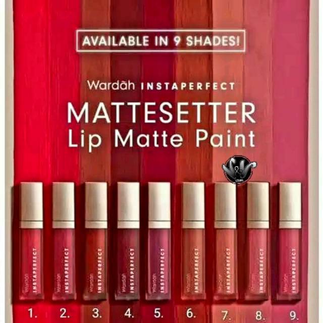 WARDAH INSTAPERFECT MATTESETTER LIP MATTE PAINT LIP CREAM / WARDAH /LIPSTIK WARDAH /LIP CREAM WARDAH