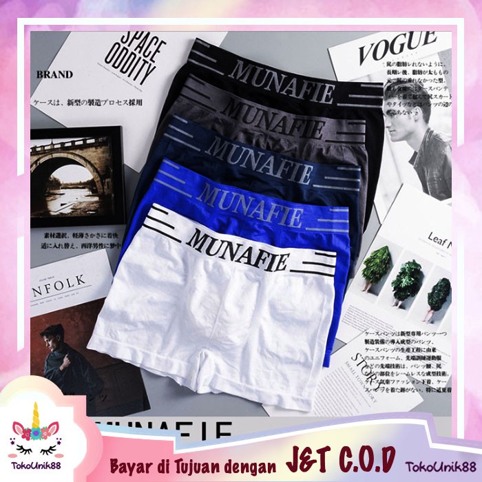 TU88 Celana Dalam Boxer Munafie  Pria  Kolor CD  Underwear 