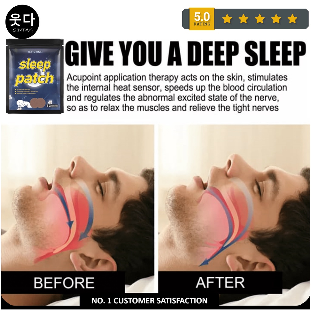 Sleep Patch Bantu Tidur Pulas Atasi Insomnia 12 Patch