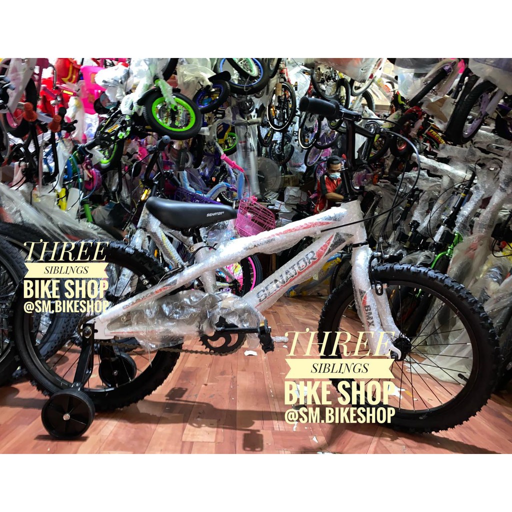 SEPEDA ANAK BMX SENATOR 18 inch WARNA PUTIH