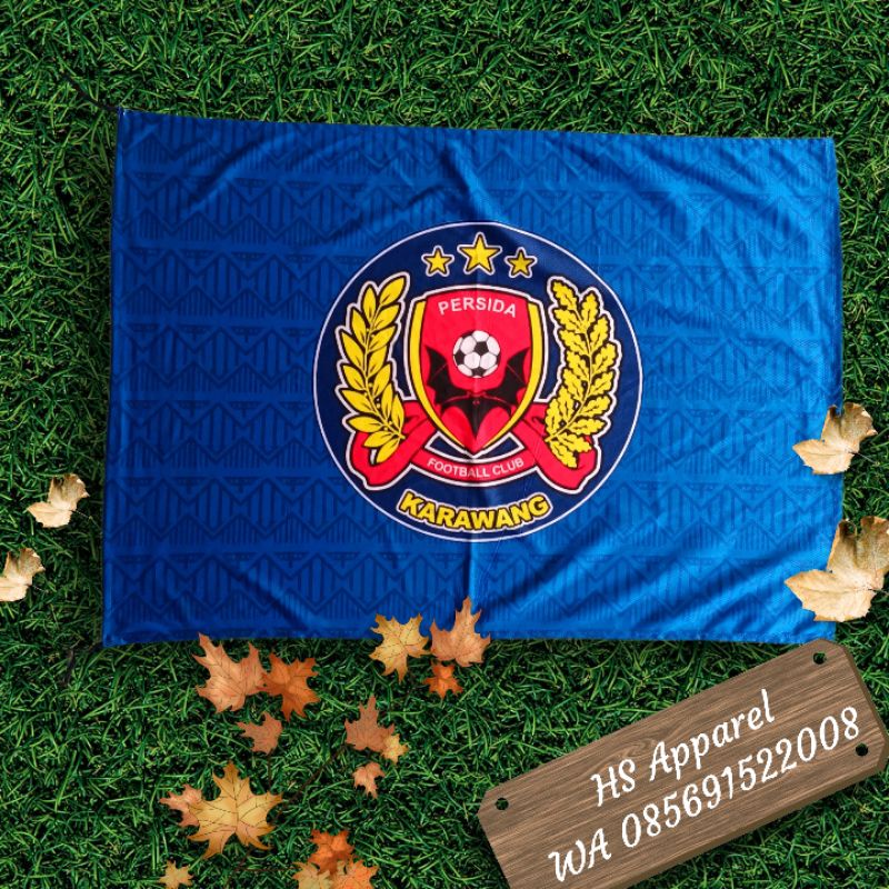BENDERA TIM SEPAKBOLA FUTSAL CUSTOM, BISA REQUEST DESAIN DAN LOGO SENDIRI