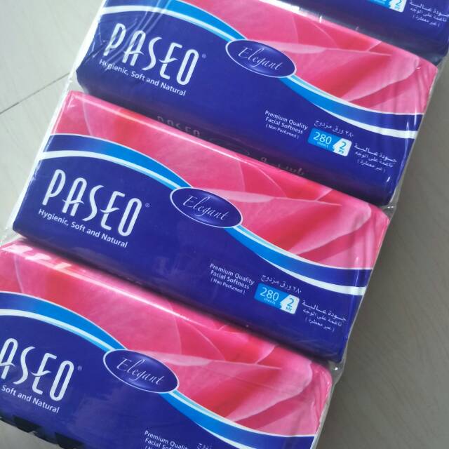 TISSUE PASEO ELEGANT PREMIUM QUALITY (280 SHEETS)