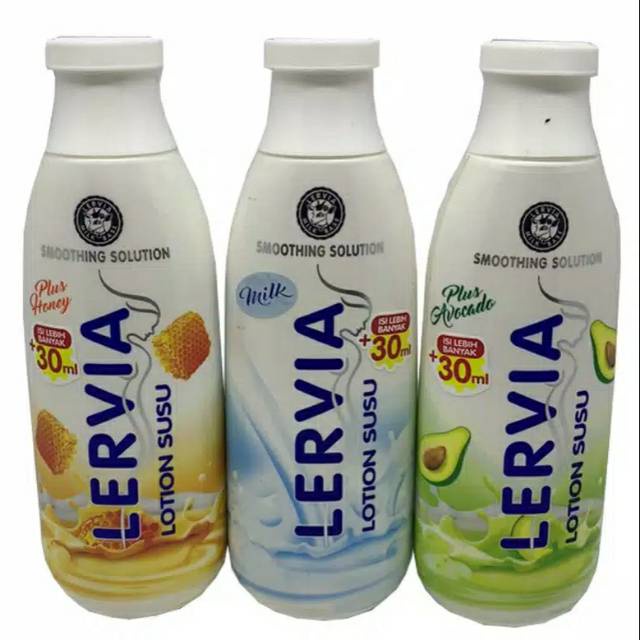 TERLARIS!!! Lervia Hand Body Lotion Susu Plus Avocado Botol 200ml