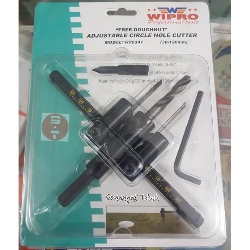 

Siap Kirim Adjustable Circle Hole Cutter 30-120Mm Mata Pelubang 30 - 120Mm Wipro Smtt1 Kualitas Baik