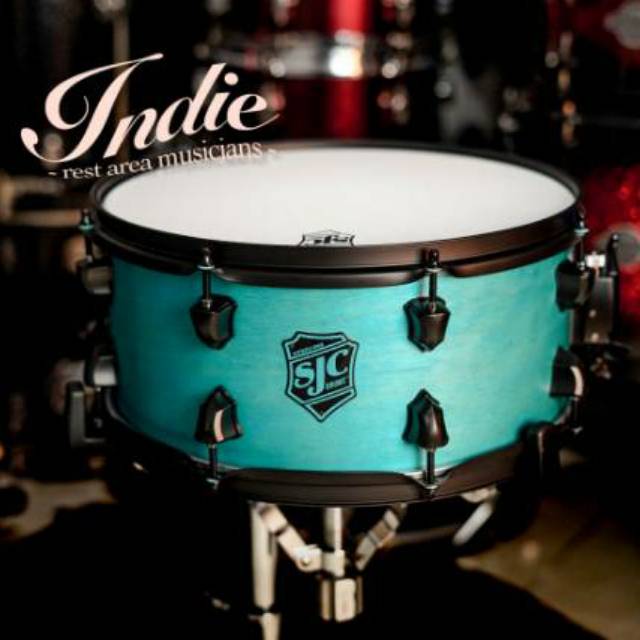 Snare Drum SJC PATHFINDER Series Miami Teal Satin 14x6.5