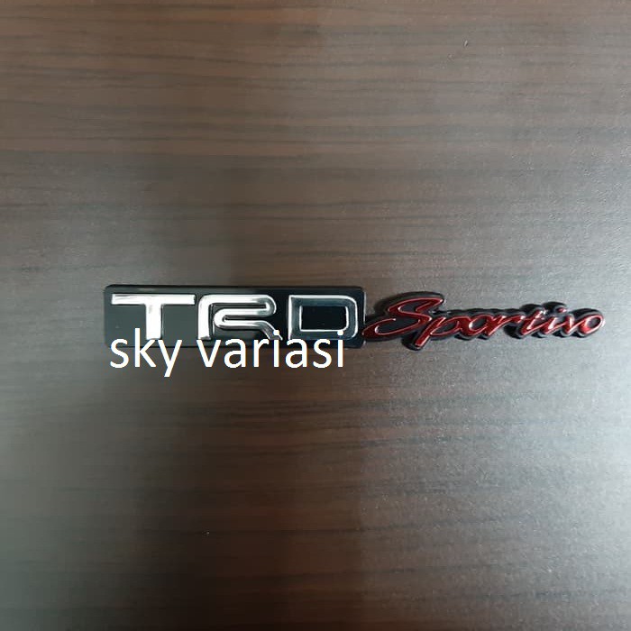 Emblem Logo Mobil Tulisan TRD Sportivo