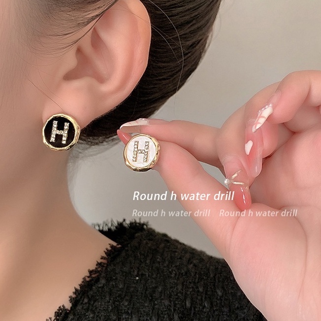 Anting Tusuk Desain Bintang Hias Berlian Gaya Korea Untuk Wanita