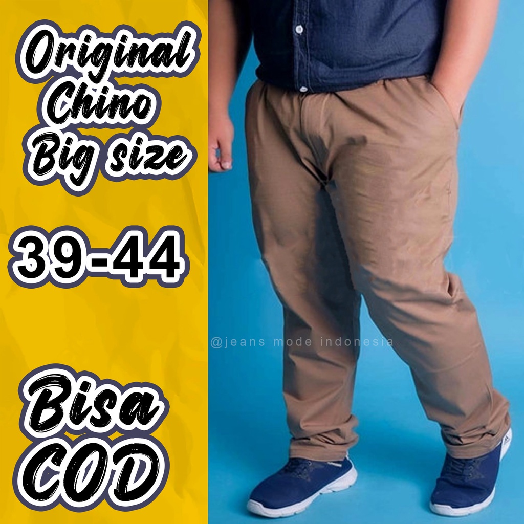 PROMO Celana Chinos panjang Jumbo big size streach melar premium original terbaru  terlaris