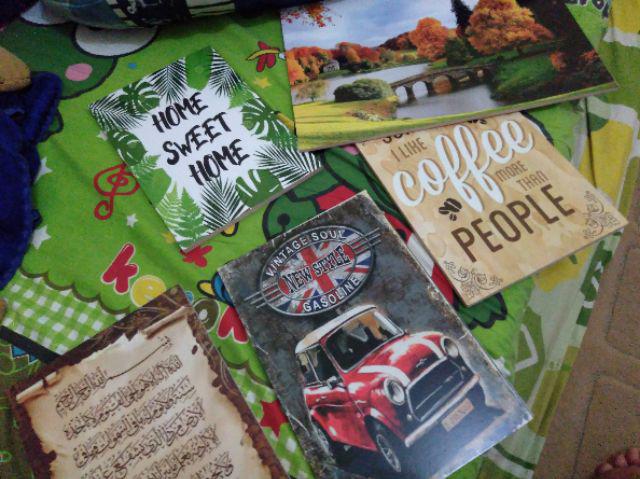 Hiasan Dinding Poster Kayu Al-171