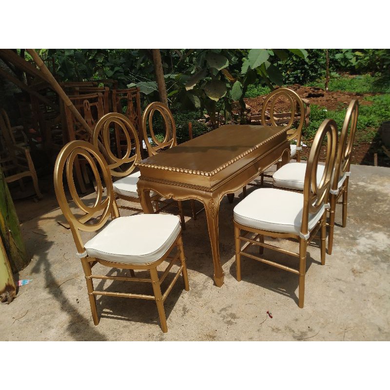 Set pelaminan akad tifany olivia gold murah terbaru