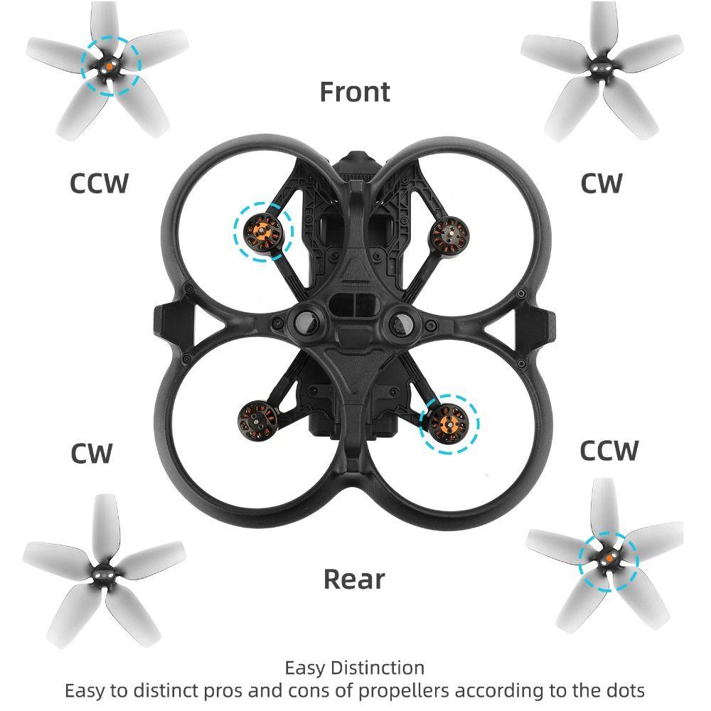 POPULAR Populer 4Pcs Baling-Baling Aksesoris Drone Low Noise Pengganti Untuk DJI Avata