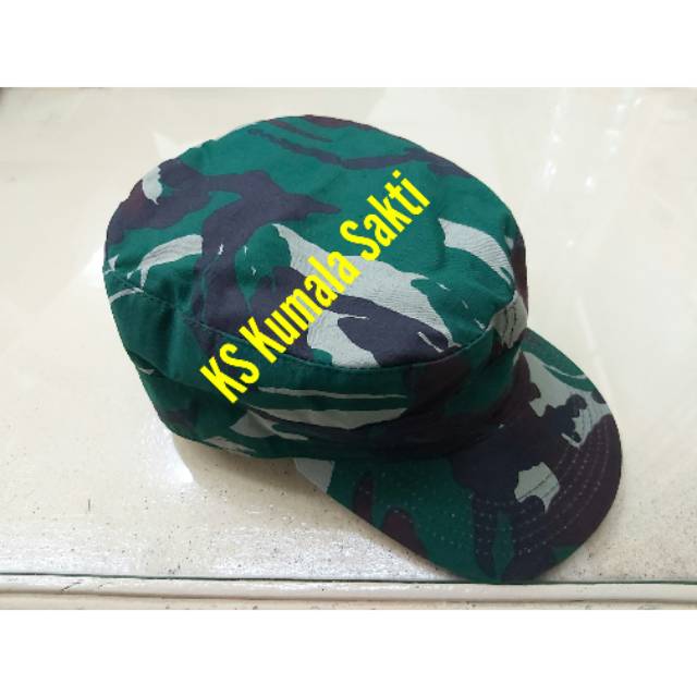 Topi Komando Loreng TNI-Topi Pet Loreng|Kopel TNI|Sabuk TNI|Kaos Dryfit Loreng|Baret Camel|Rompi|Tas