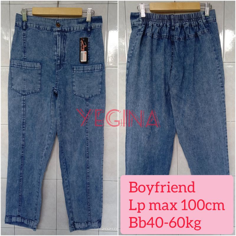 CELANA JOGER CARGO JEANS STANDAR JUMBO WANITA DEWASA TERMURAH REALPIC BAHAN HALUS TIDAK LUNTUR