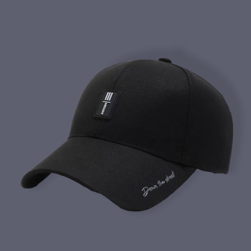 Topi Baseball Import Distro LOGO KARET/ Topi Sport Pria Wanita