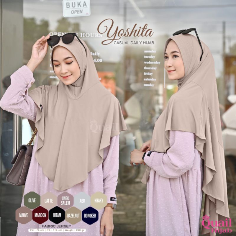 Jilbab Yoshita ori Quail