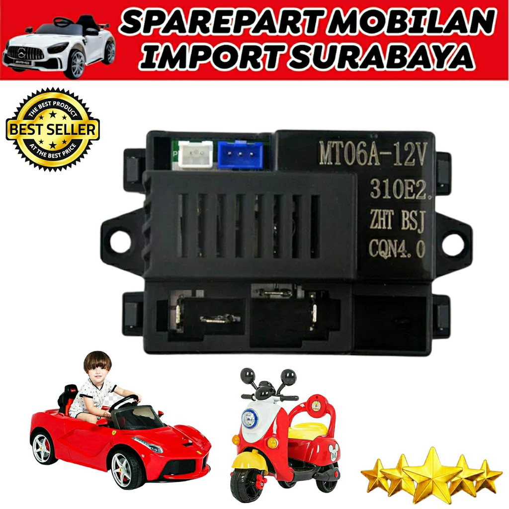 MODUL RECEIVER MOTOR MOBIL MAINAN AKI MT06A 12 VOLT RECIVER MOBILAN AKI MT06A-12V MESIN MT06 MOTOR CONTROLLER