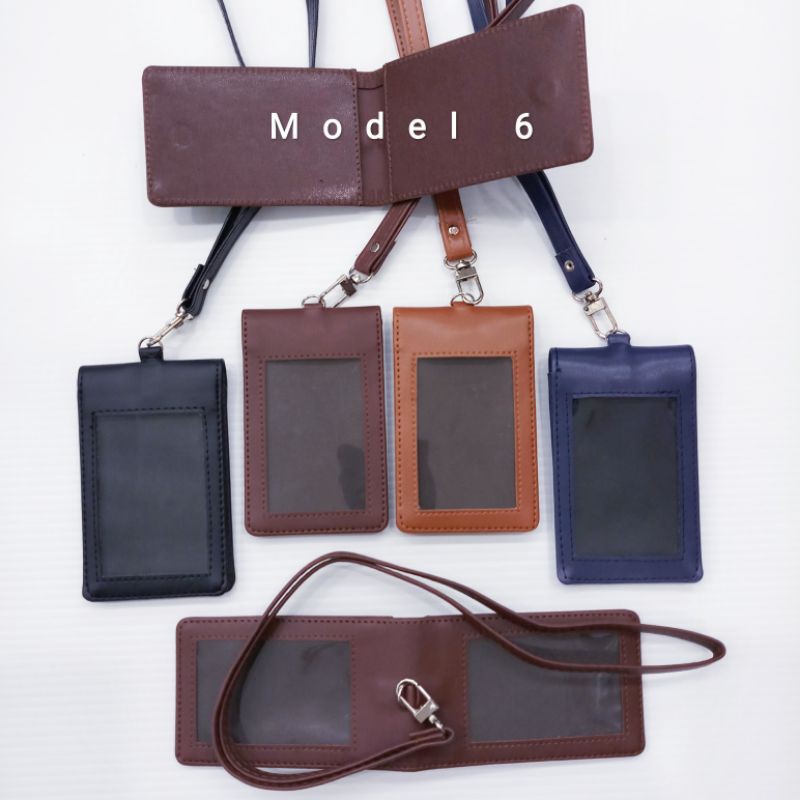 

Dompet ID Card Kulit Plus Tali