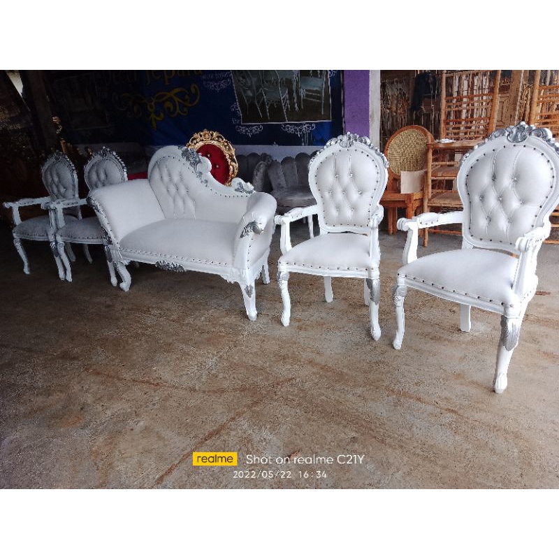 Kursi pelaminan lois / Kursi pengantin / Kursi pelaminan kayu jati