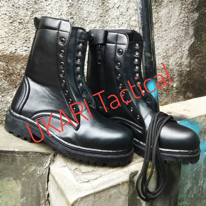 Sepatu pdl boot resleting tni polri security menwa linmas satpam