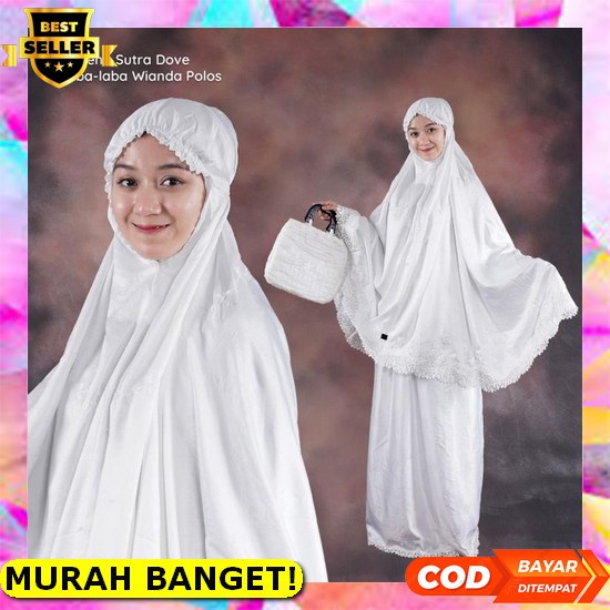 Mukena Dewasa Terbaru 2022 Mewah - Mukena Bordir Dewasa Jumbo Adem - Mukenah Sutra Velvet Premium - 