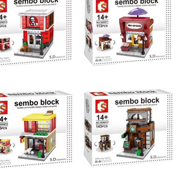 [KDQ] Mini City Series SD-61-613 -Sembo Block  □