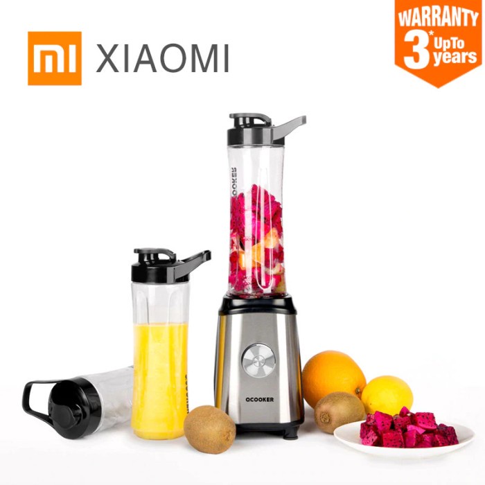 Xiaomi Mijia Qcooker Blender Buah dan Sayur Portable Juicer Mixer Cup