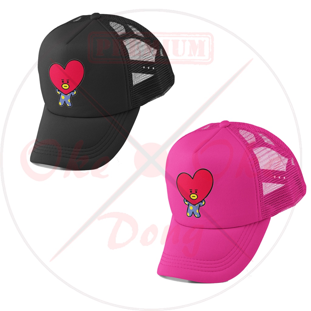 TOPI ANAK BT21 KARAKTER  TOPI JARING PREMIUM-7