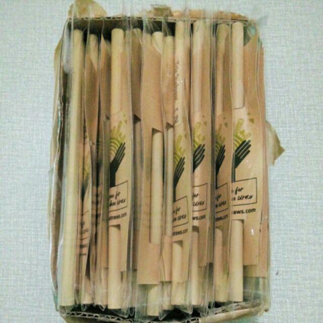 Sedotan Bambu Grosir Ekspor - Bamboo Straws Export 20cm Dengan Logo