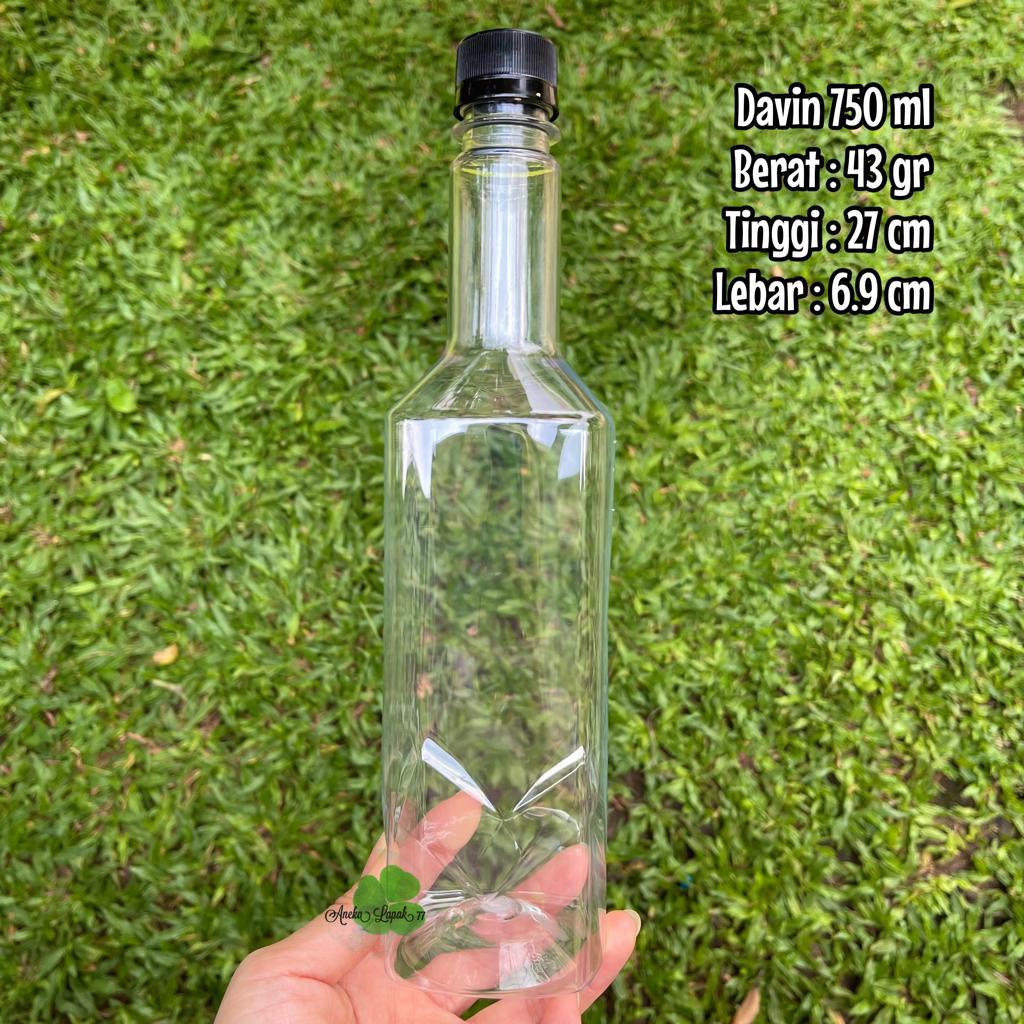 Botol DAVIN 750 ml botol sirup syrup juice botol kotak 750 ml