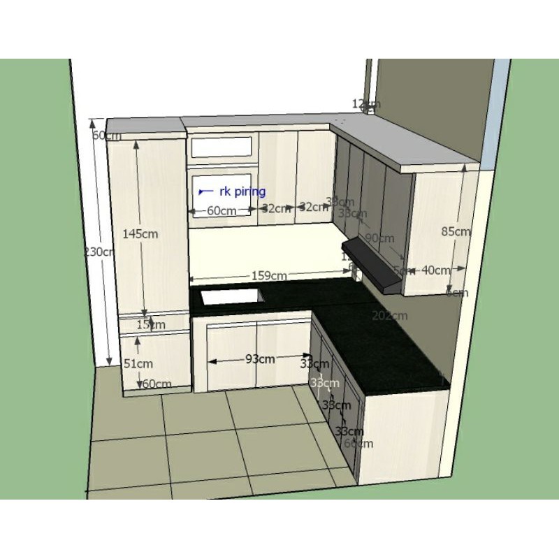 Kitchen Set Minimalis HpL