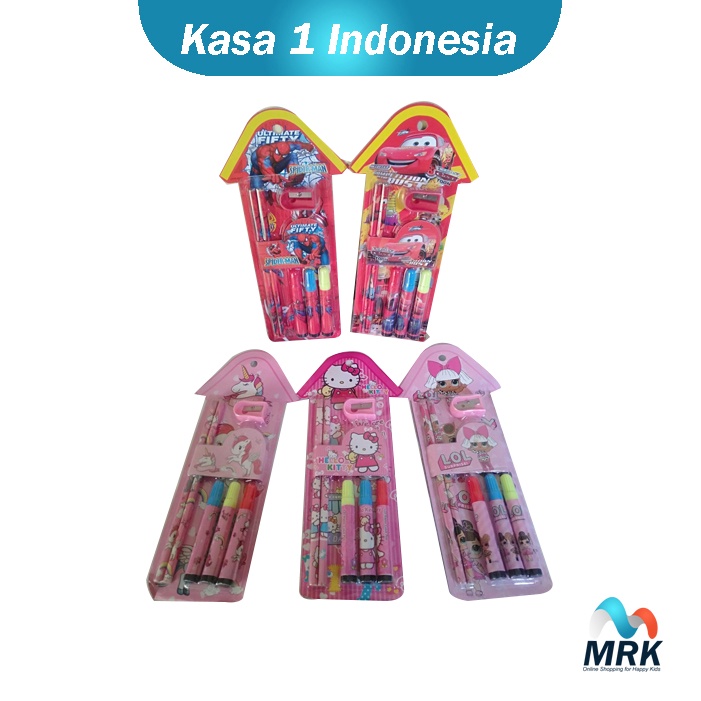 

1 PACK Stationery Set / Study Set Alat Tulis Sekolah Spidol