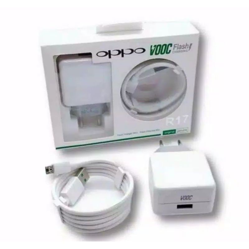 CHARGER OPPO R17 3.0A  ORIGINAL VOOC FAST CHARGING MICRO USB