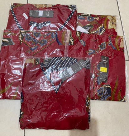 Dress Batik Anak Warna Merah Edisi Imlek, 009 Aci# Bahan Katun Stretch