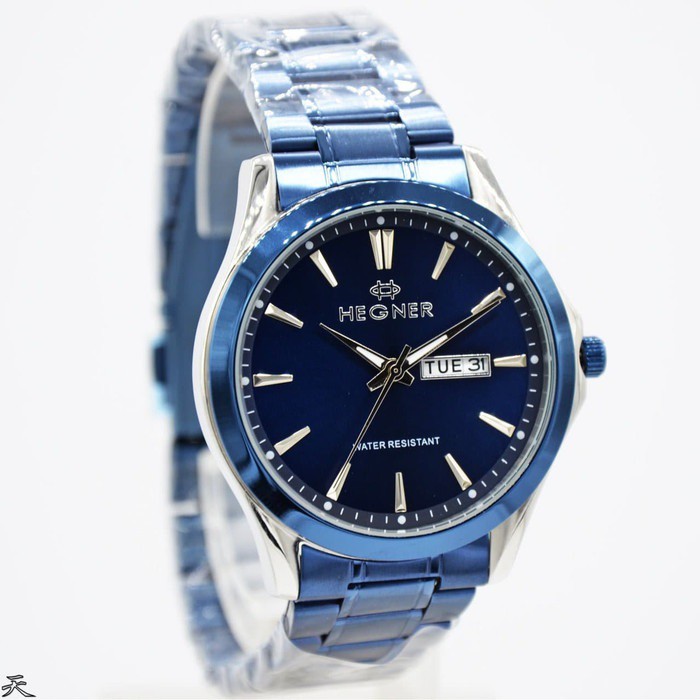 JAM TANGAN HEGNER 8009MBLU 8009 ORIGINAL